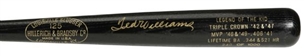 Ted Williams Signed "Legend of the Kid" Bat